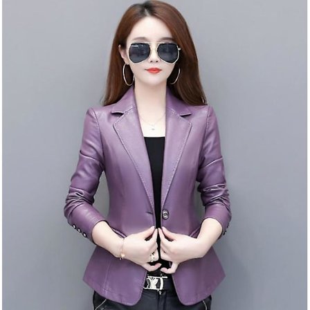 Naisten nahkatakki moottoripyörän nahkatakki naisten nahkapuku naisten takki bleiseri