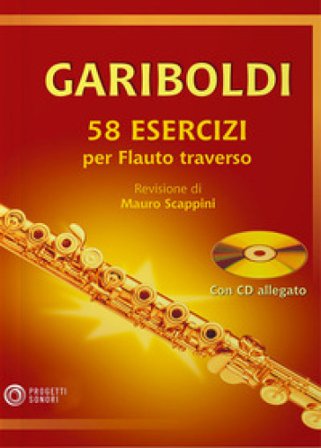 Gariboldi. 58 esercizi per flauto traverso. Con CD Audio Mauro Scappini