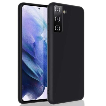 Samsung S21 Fe Ultratunn Mjukt Gummibelagd Mattsvart Skal Svart