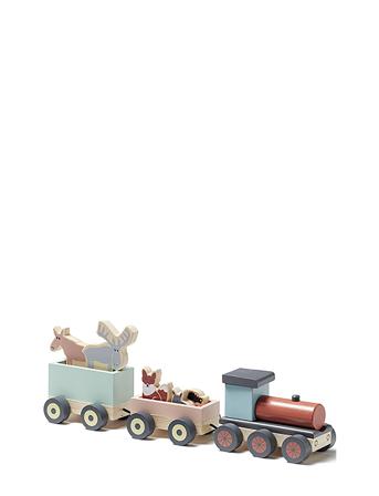 Animal Wood Train Edvin Patterned Kid's Concept