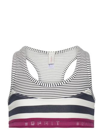 Striped Bodice Top Made Of Stretch Cotton Blue Esprit Bodywear Kids