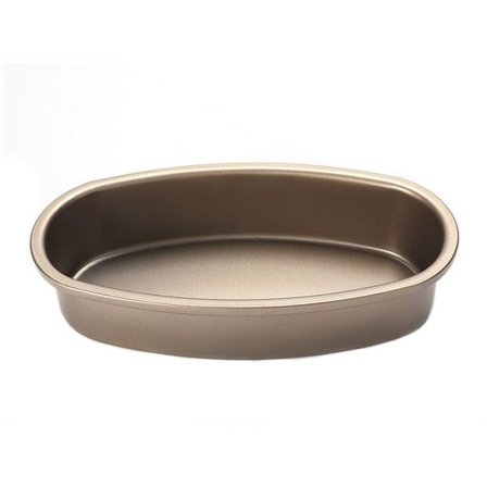 Ellipsi-juustokakkuvuoka, soikea kakkuvuoka ja lihavuoka, kulta KLB