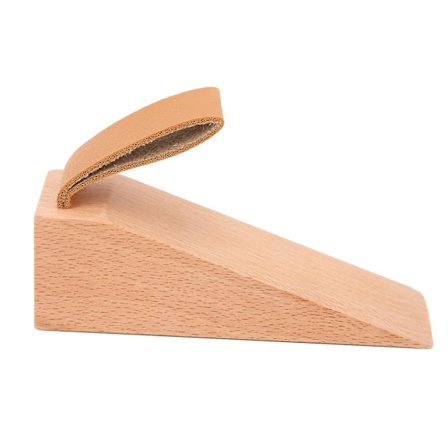 Massiv træ dørstopper skridsikker dørstop kiler holdbar sikkerhed dørholder med puder(s )