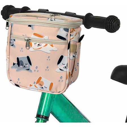 Vanntett sykkelveske for barn med søtt dyredesign, enkel installasjon, slitesterk 21x18 cm, gave til barn