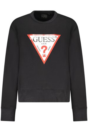 Guess Jeans Felpa Senza Zip Donna Nero