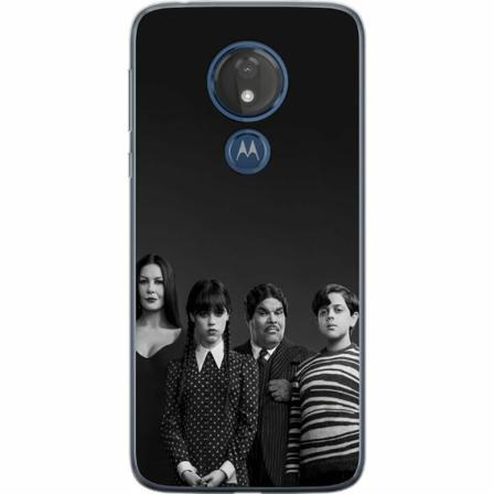 Motorola Moto G7 Power Genomskinligt Skal Wednesday Addams