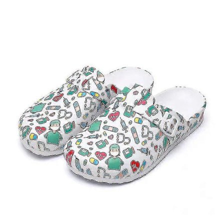 Skridsikre sygeplejerske træsko - Hospital kirurgisk medicinsk hjemmesko - Doctor Eva medicinske sko