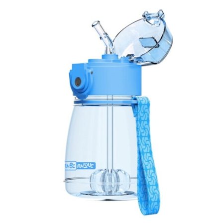 Kids Drink Cup med sugrör 300ml Transparent Children Sport