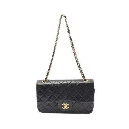 Chanel Vintage Pre-owned Shoulder Väska svart, Dam Vintage Väskor, Dam, Storlek: ONE SIZE