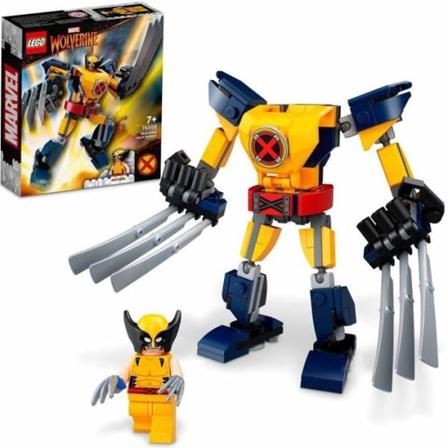 LEGO 76202 Marvel Wolverines robotrustning, actionfigursæt, byggelegetøj til børn fra 7 år og op til at samle Flerfärgad