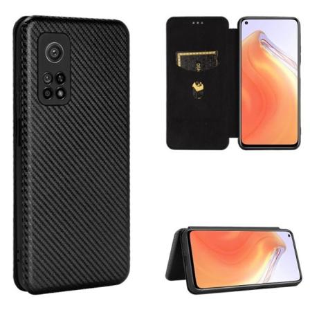 Xiaomi Mi 10T / 10T Pro Flip-deksel kortspor CarbonDreams Black