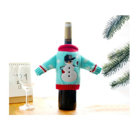 Julegenser Vinflaskeinnpakning Strikket Genser Vinflaske Gavepose