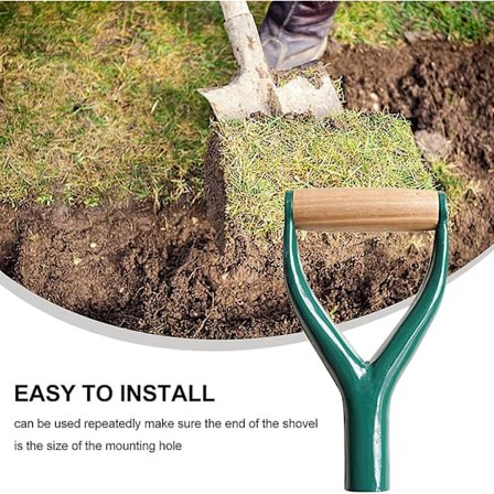 Erstatnings sneskovlhåndtag D-type plastskovl sneskovl erstatningshåndtag metalhåndtag skovlværktøj til haveredskaber