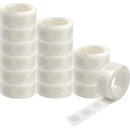 6000 stk. Limpunkter Klar Ballonlim Aftagelige Selvklæbende Punkter Dobbeltsidet Klæbende Tape til Balloner Fest eller Bryllupsdekoration