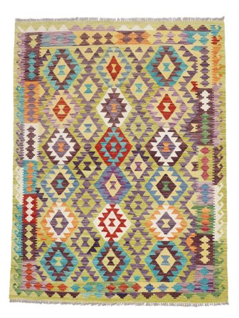 Orientalisk Kelim Afghan Old Style Matta 148X195 Ull, Afghanistan