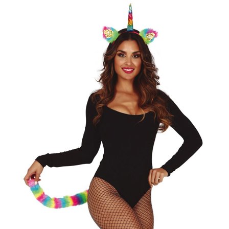 Sateenkaari Yksisarvisen Sarvi ja Häntä Tarvikesetti