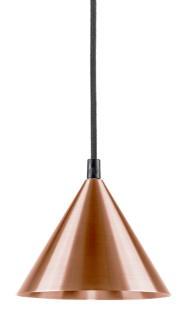 Westal Tratt Micro Pendelarmatur GU10, uten lyskilde Råkobber, Belysning