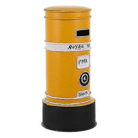 19,5x9x9cm Keltainen Säästöpossu Rahapurkit 1 kpl Rauta Säästöpossu Postilaatikko Kolikkosäiliö Kodin Sisustus