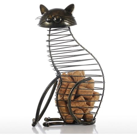 Kattevinprop i jern - Dyreskulptur i metal