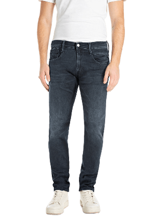 Replay Anbass Slim Fit Jeans Herr Blå W34/L32