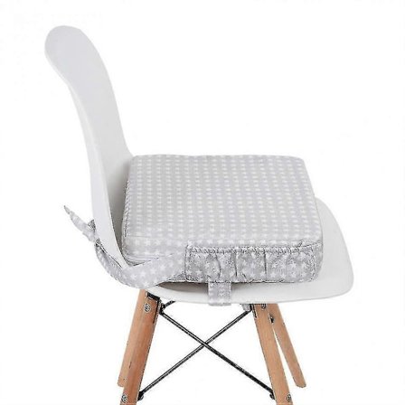 Barnesete med forhøyning, myk barnespisepute, justerbart avtakbart student-booster-sete