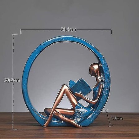 Læsepige Ornt Figurer Til S, Skrivebordsornt Lærere, Og Harpiksstatuer 1stk Til Bord Og Skrivebord R Hjem R