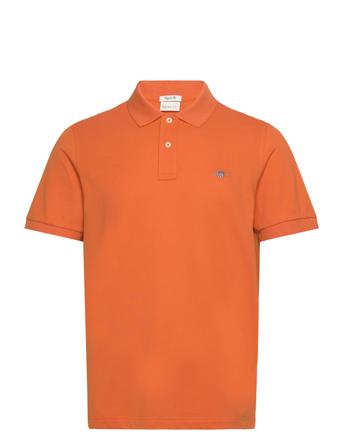 Reg Shield Ss Pique Polo GANT Orange