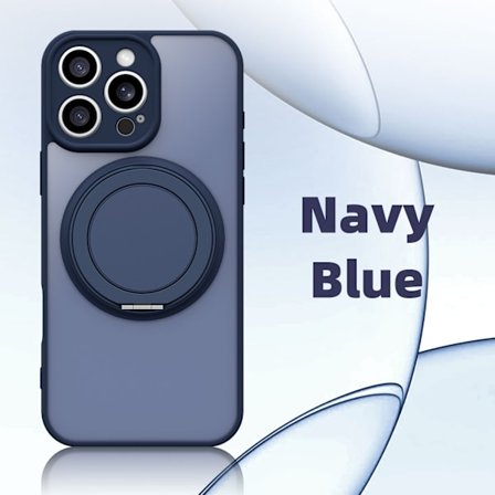 Højkvalitets 360° telefoncover med roterbart stativ og kamerabeskyttelse, egnet til iPhone 17, 17Air, 17Pro, 17Promax, 16, 16Pro, 16Promax, 15