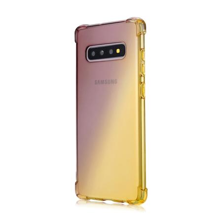 Samsung Galaxy S10 Plus - Stötdämpande Floveme Silikonskal Svart/Guld