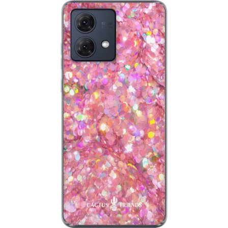 Kompatibel Mobilcover til Motorola Motorola Moto G84 Cactus and Friends – PinkGlitter