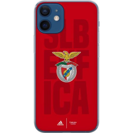 Yhteensopiva Puhelinkuori Apple iPhone 12 mini SL Benfica logo, jossa kotka ja punainen tausta sekä iso teksti SLB