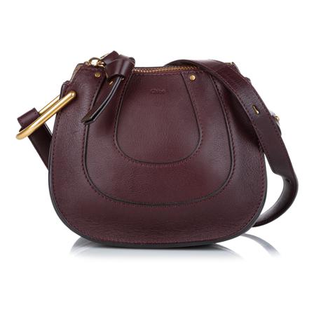 Chloé Pre-owned, Nano Hayley Leather Crossbody Bag Bruin, Dames, Maat:ONE Size