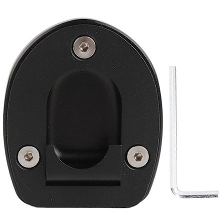 Moottoripyörän sivutuen pohja, laajennuslevy, sopii Vespa GTS 250 300 2013?2019, musta