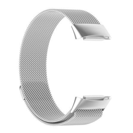 Fitbit Charge 5/6 Watch Band in Stainless Steel - Silver