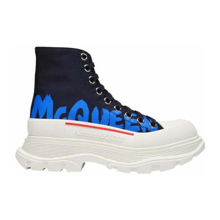 Alexander McQueen Tread Slick High Sneakers , Zwart , Dames , Maat: 38 EU