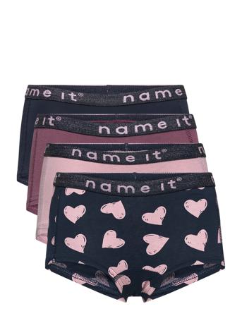Nkfhipster 4P Dark Heart Night & Underwear Underwear Underpants Multi/mønstret Name It