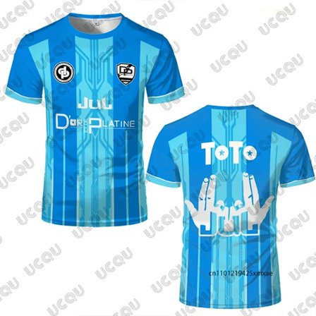 JUL Maillot TOTO Et Ninetta Tröjor Herr- och Dam Rap Kultur Tryckta T-shirts Sommar Fotboll Träningsuniformer Vardagstoppar