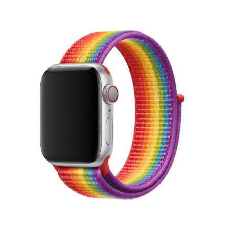 För Apple Watch 42/44mm Nylon Loop Med Kardborreknäppning Pride