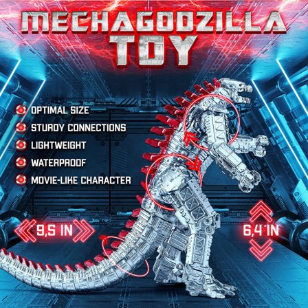 Godzilla-actionfigur med bevegelige ledd, filmmodell King Kong Vs.