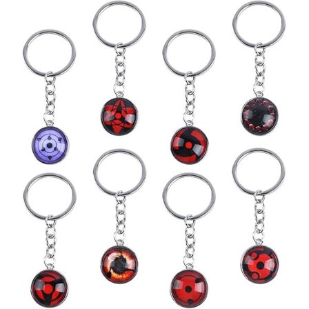8 stk. Anime nøglering, nøglering, Anime nøglering, Anime nøglering, Manga nøglering sæt, kompatibel Børn Piger Drenge Cosplay nøglering tilbehør Gi