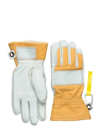 Fält Guide Glove - 5 Finger Natural Yellow/Offwhite White Hestra