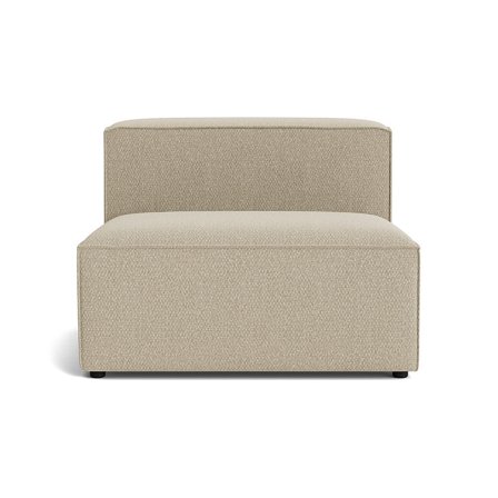 Luksus Lissabon XL Sædemodul - Nordic Mørk Beige Kvalitets Sofa med Krydsfiner Ramme - 100x100x72cm - Holdbar & Blød
