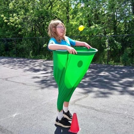 Havespil bukser spil forældre-barn kaste legetøj rekvisit