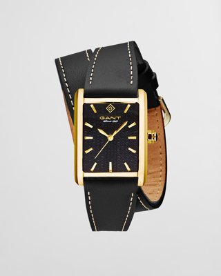 GANT - Rhode Island 24mm dameklokke ebony black