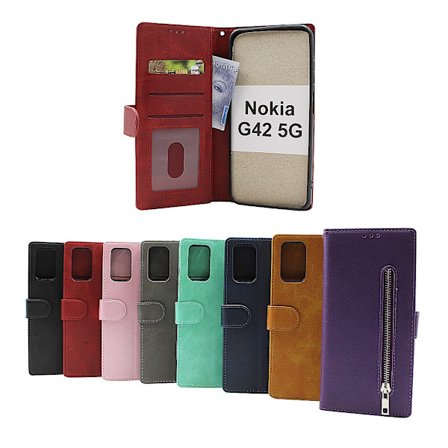 Zipper Standcase Wallet Nokia G42 5G