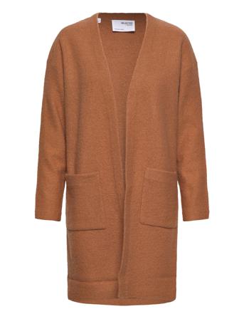 Slfdarla Ls Knit Cardigan B Brown Selected Femme