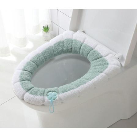 Cover 3st Matta Hushållsförtjockning Four Seasons Closestool Kudde Tvättbar Green