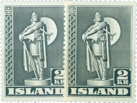 Island - AFA 215,215b. - Postfrisk