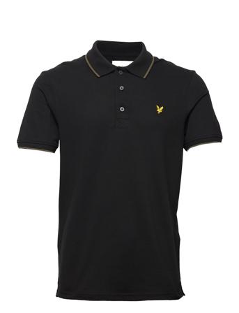 Tipped Polo Shirt Black Lyle & Scott
