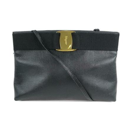 Salvatore Ferragamo Pre-owned, Shoulder bag Zwart, Dames, Maat:ONE Size,leer